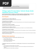 K53 Learner's Licence Practice Test | PDF