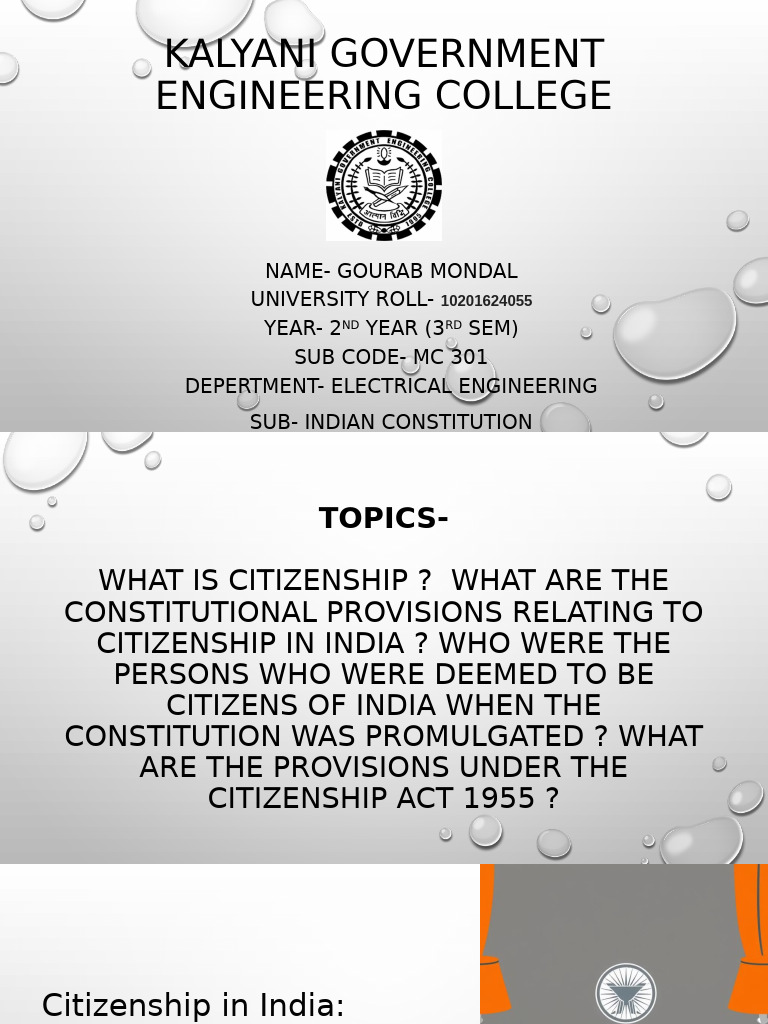 Indian Citizenship: Legal Framework | PDF | Citizenship | Naturalization