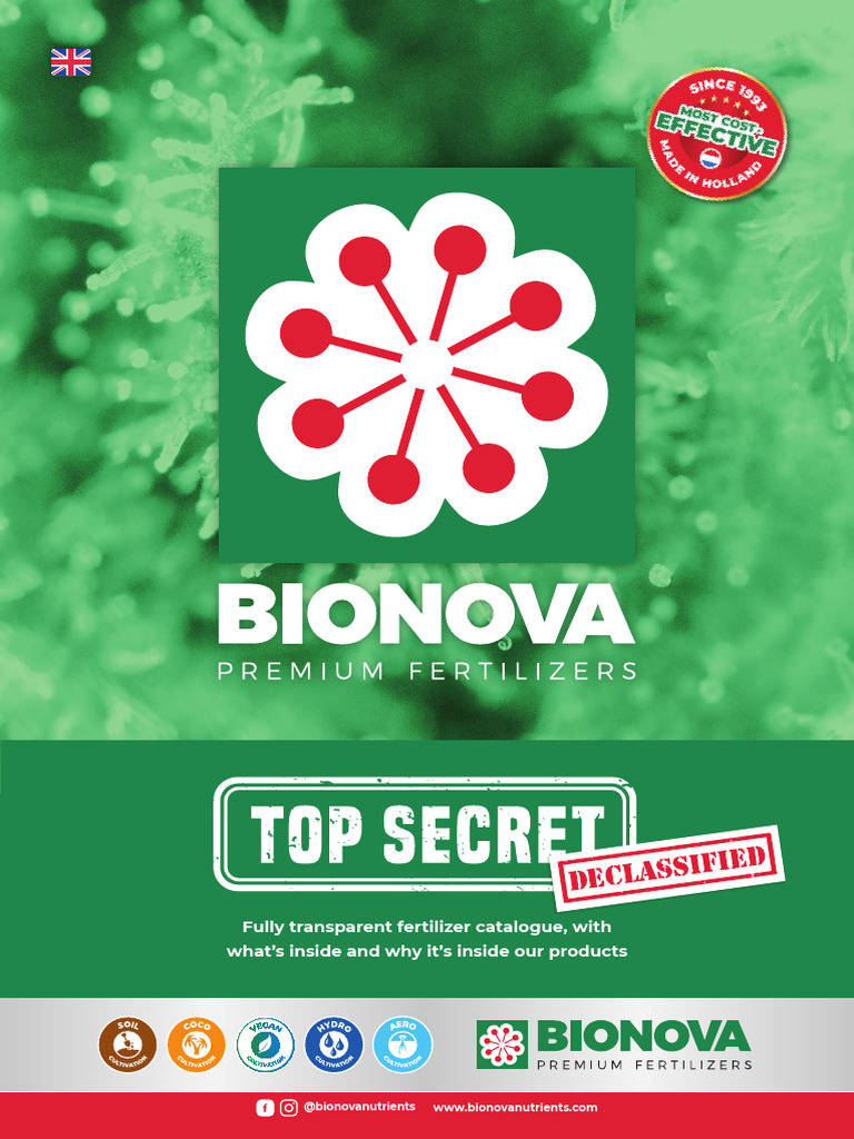 Bionova Nutrients: Feed Chart Guide | PDF | Fertilizer | Soil