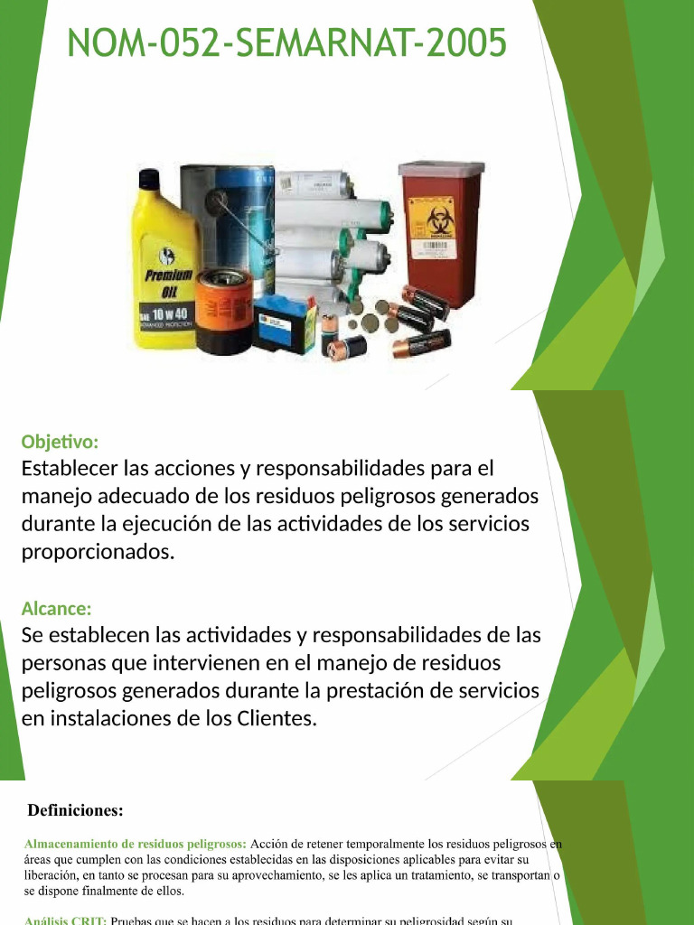 Nom 052 Semarnat 2005 | PDF
