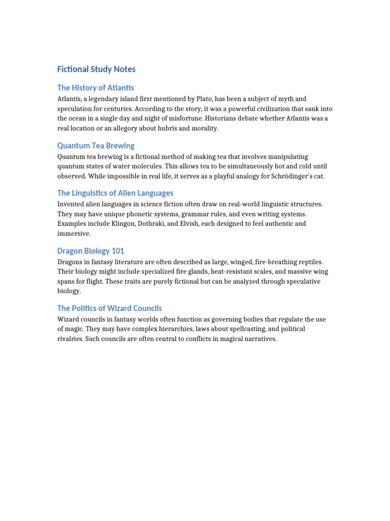 Fake Study Notes | PDF