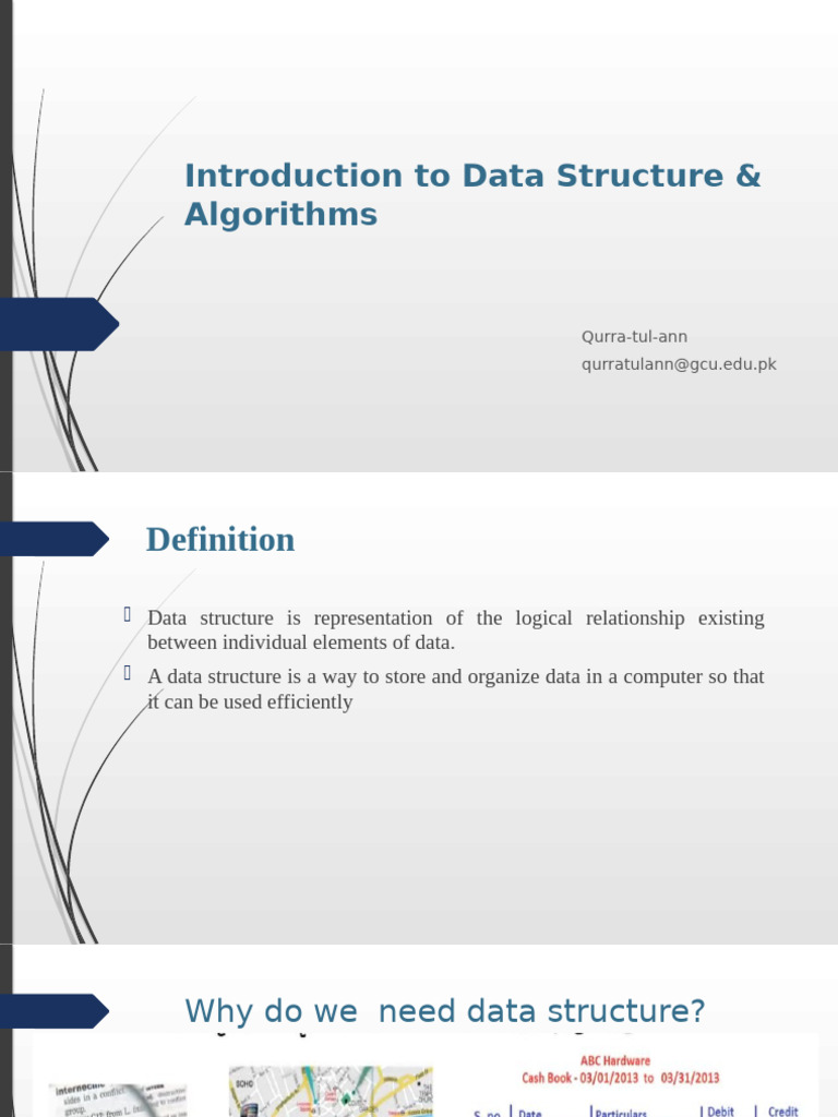 Data Structures and Algorithms Overview | PDF | Data Structure | Data Type