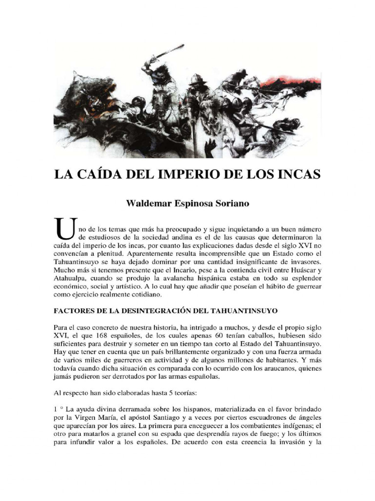 Causas de la Caída del Imperio Inca | PDF | Imperio Inca | Francisco ...