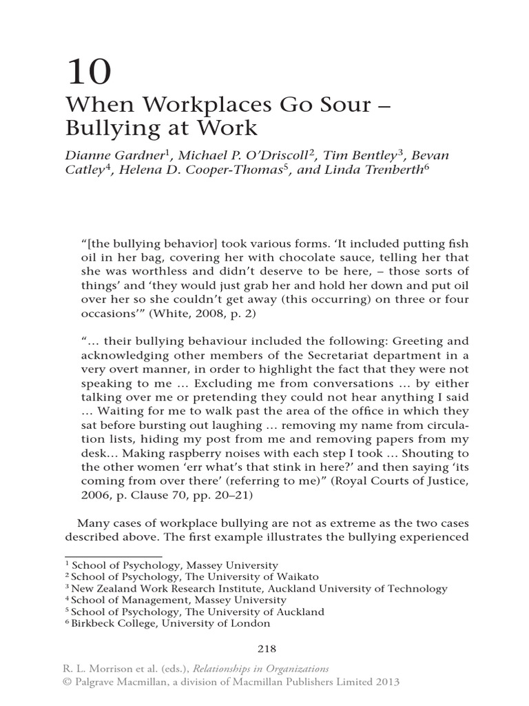Understanding Workplace Bullying | PDF | Bullying | Harassment