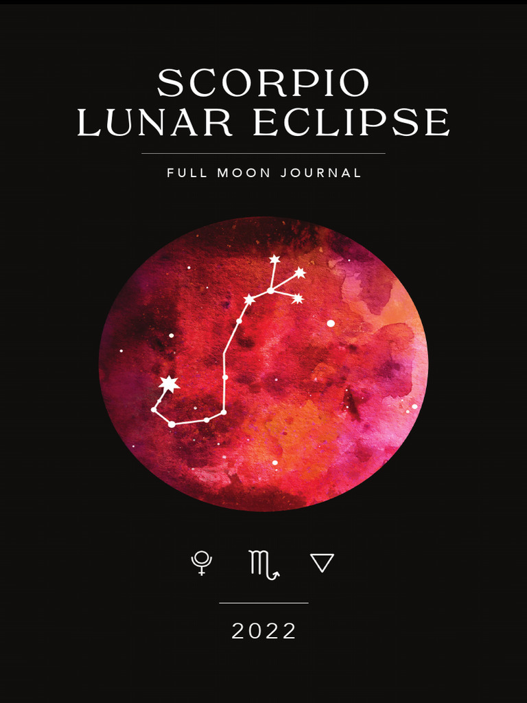 Scorpio Lunar Eclipse Insights 2022 | PDF | Planets In Astrology ...