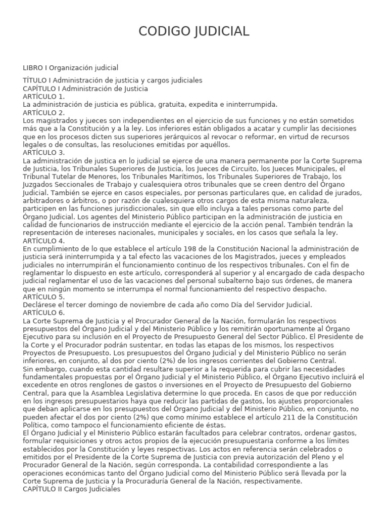 Organización y Administración Judicial | PDF | Juez | Habeas corpus