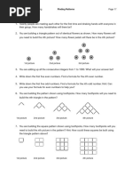 Geometric Patterns with Matchsticks | PDF | Teaching Mathematics