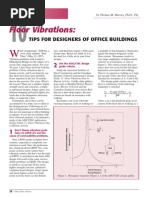 AISC Design Guide 11 - Floor Vibrations Due To Human Activity | PDF