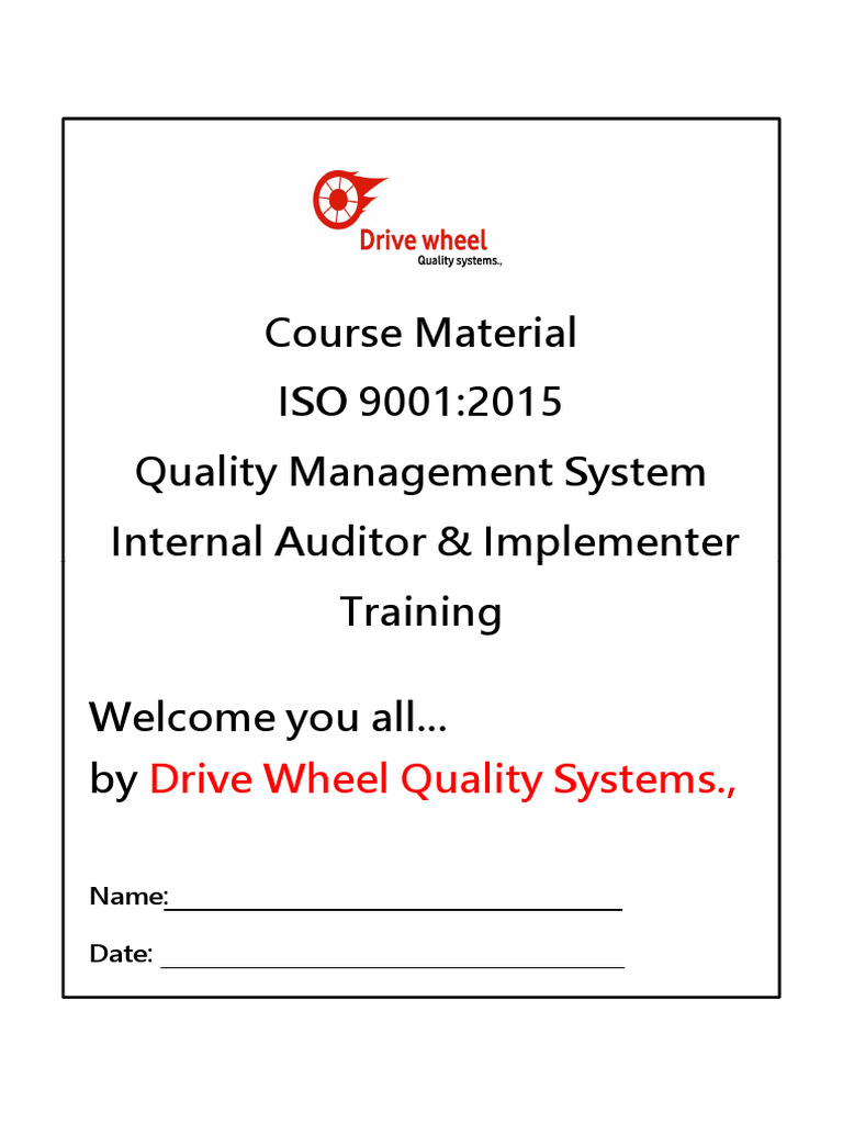 QMS Training Material -DWQS (2) | PDF | Quality Management | Quality ...