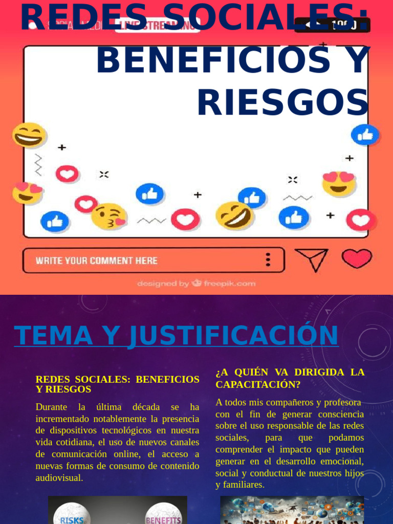 Beneficios y Riesgos de Redes Sociales | PDF | Redes sociales | Cultura ...