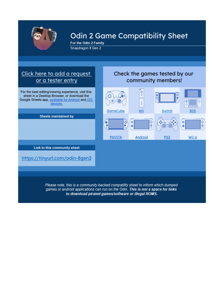 Odin 2 Game Compatibility Guide | PDF | Play Station | Android ...