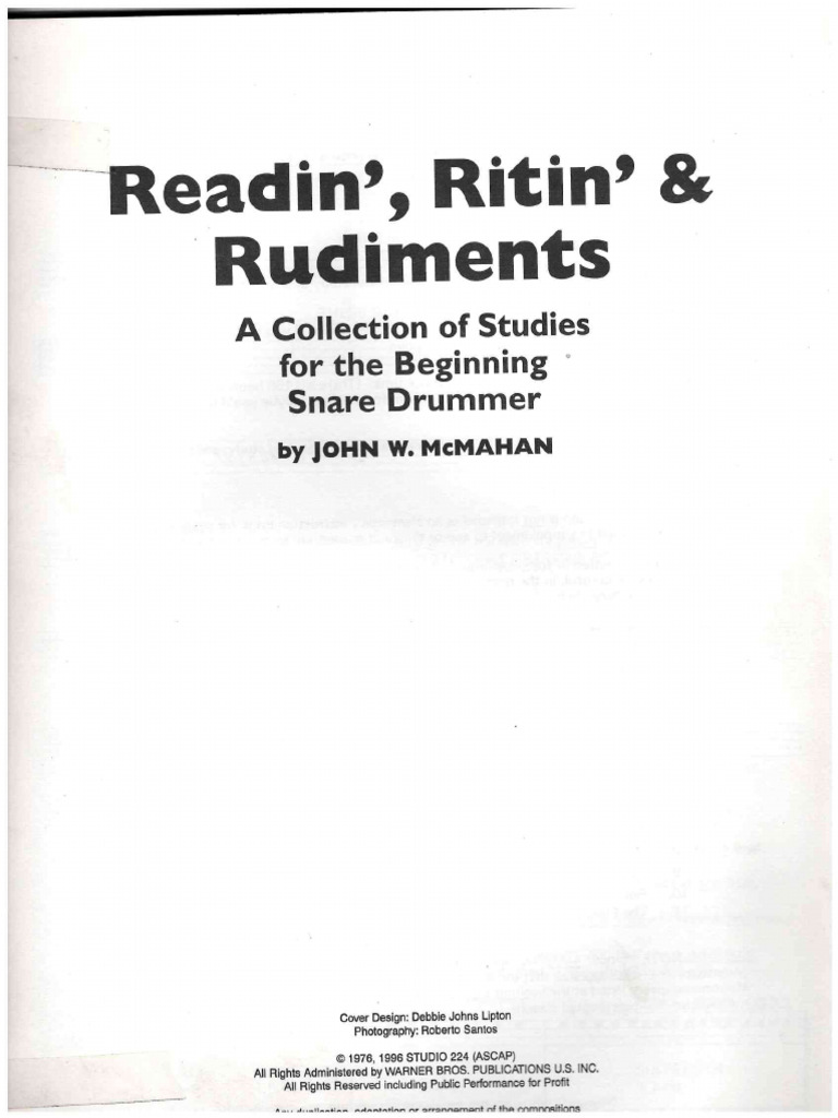 reading, riting and rudiments | PDF