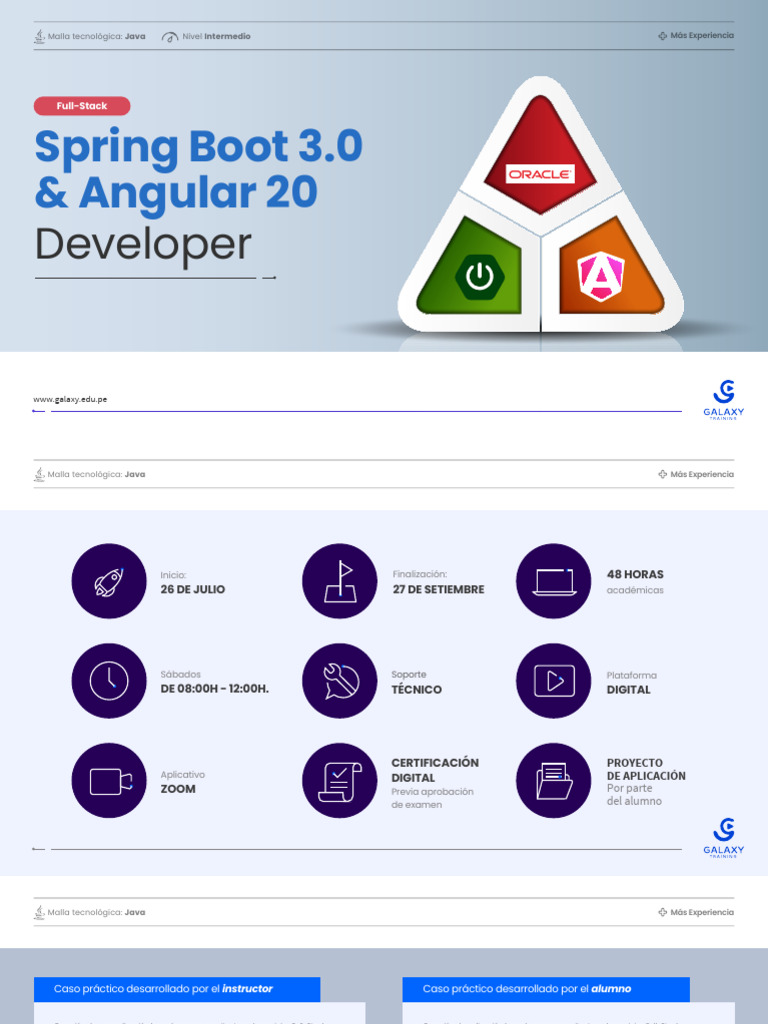 Desarrollo Full-Stack con Spring Boot y Angular | PDF | Java (lenguaje ...