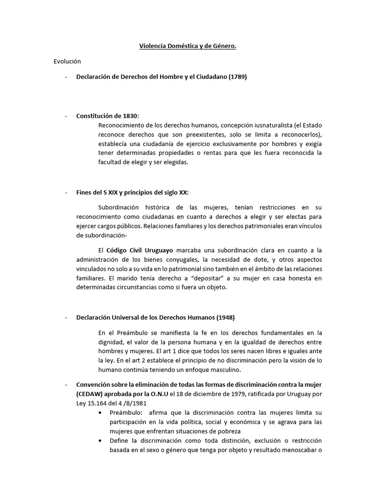 Evolución de la Violencia de Género en Uruguay | PDF | Violación ...