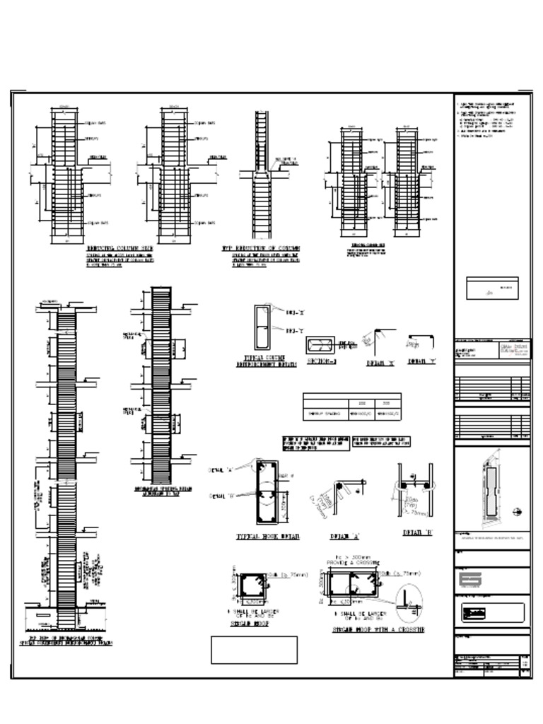 S-08a-Column Schedule-Conf Reinf (Sh-09) r0 - DT Signed | PDF