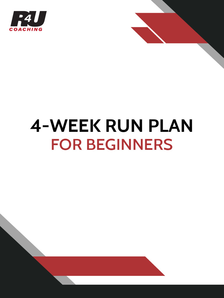 82c52df-A22-0d4-Cc11-Dfcf08a1f778 Beginner Run Plan - 4 Weeks | PDF