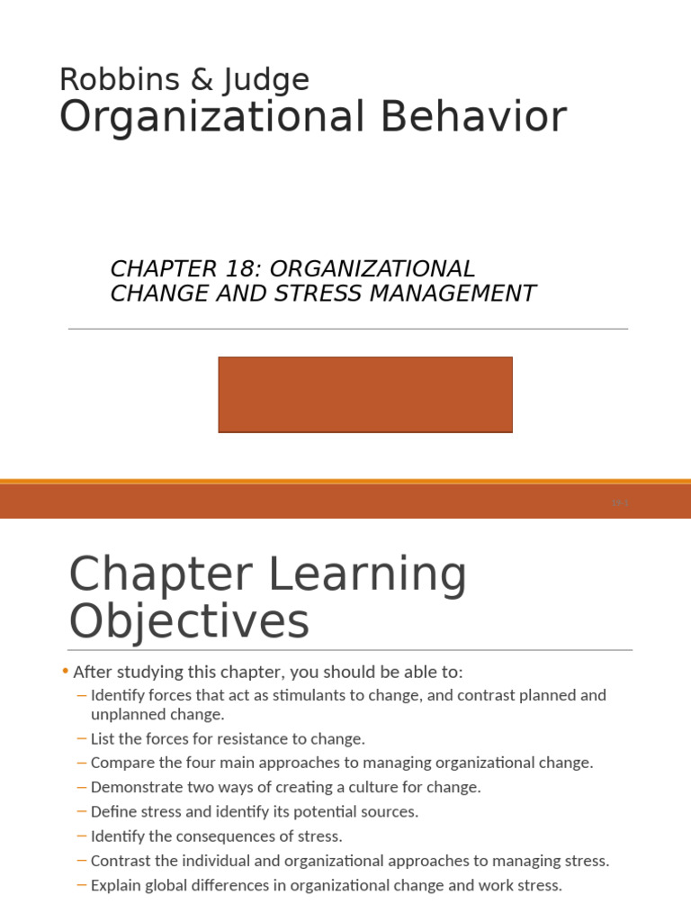 Change and Stress Management | PDF | Stress (Biology) | Behavioural ...
