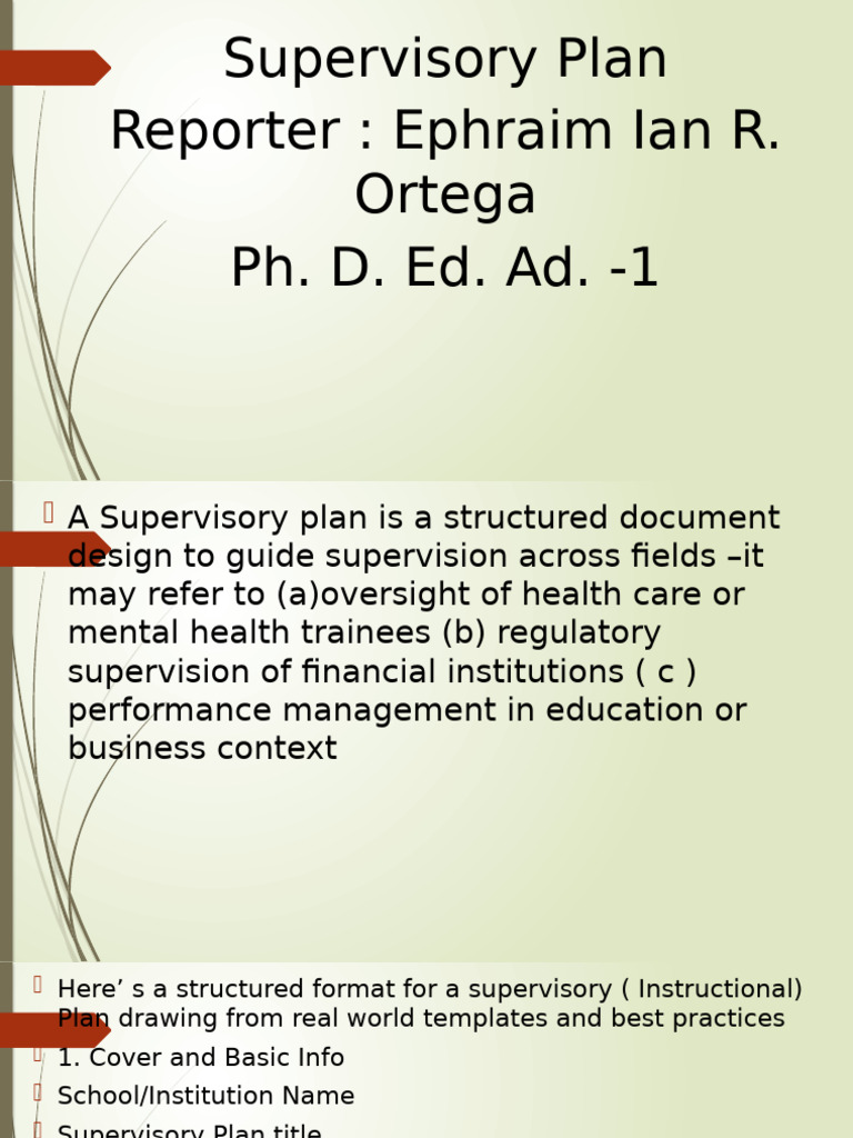 Instructional Supervisory Plan 2025 | PDF | Educational Assessment ...