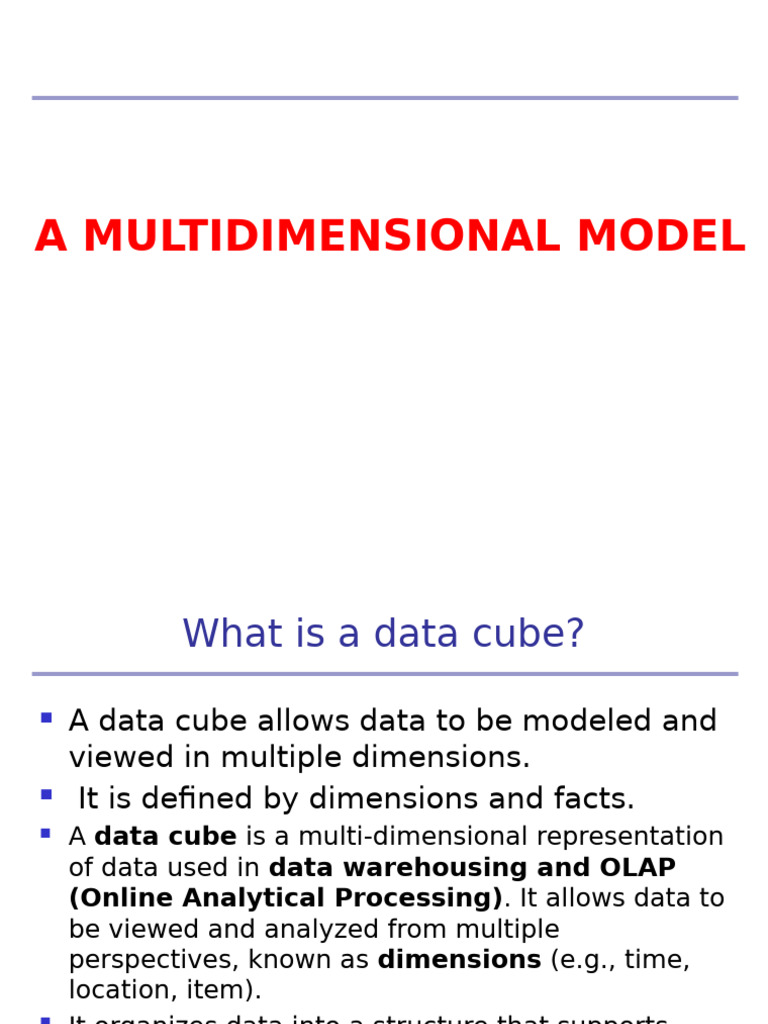 Understanding Data Cubes in OLAP | PDF | Information Technology ...