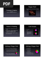 Lecture #6: Complex 3D Modeling With Polygon Mesh
