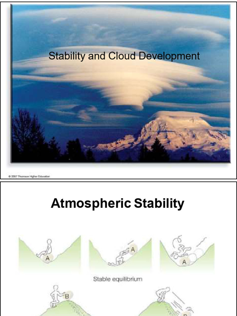 Atmospheric Stability and Cloud Types | PDF | Cloud | Atmosphere Of Earth