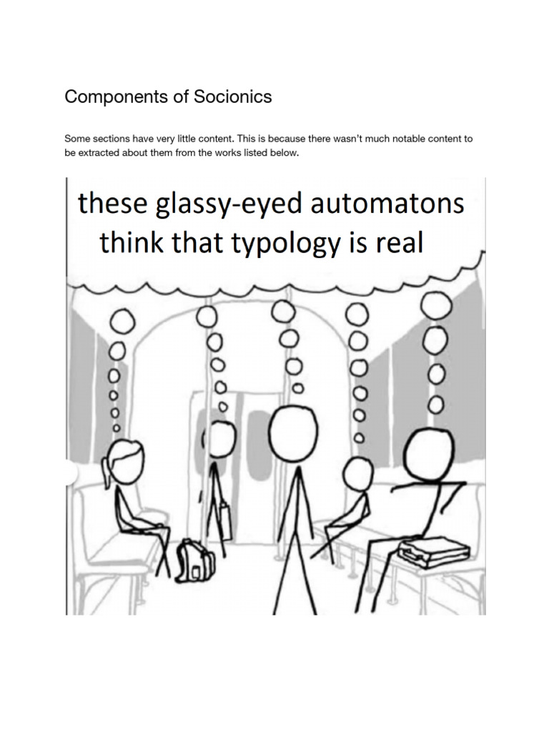 M's Socionics Notes | PDF | Social Science | Philosophy