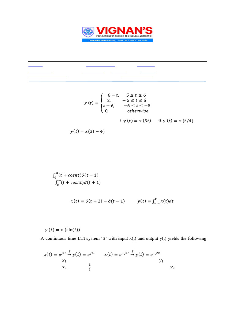 Ss Module Bank1 22ec205 | PDF | Fourier Series | Applied Mathematics