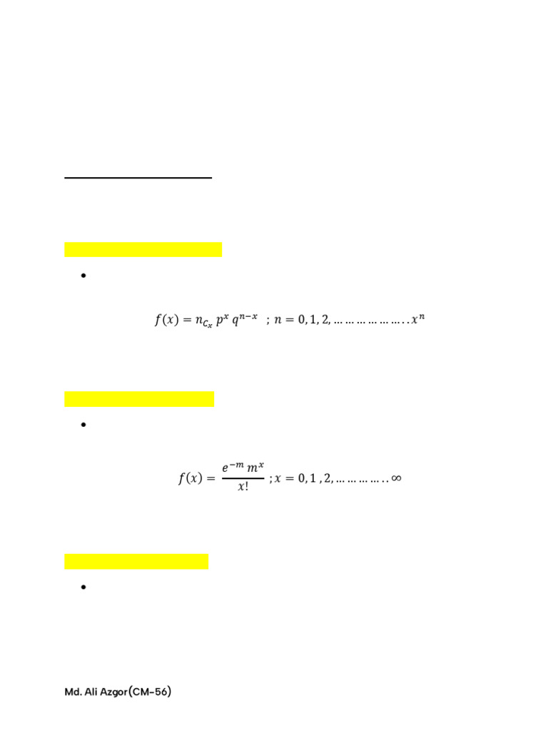 STAT - Chapter 7 Suggestion | PDF | Probability Distribution ...