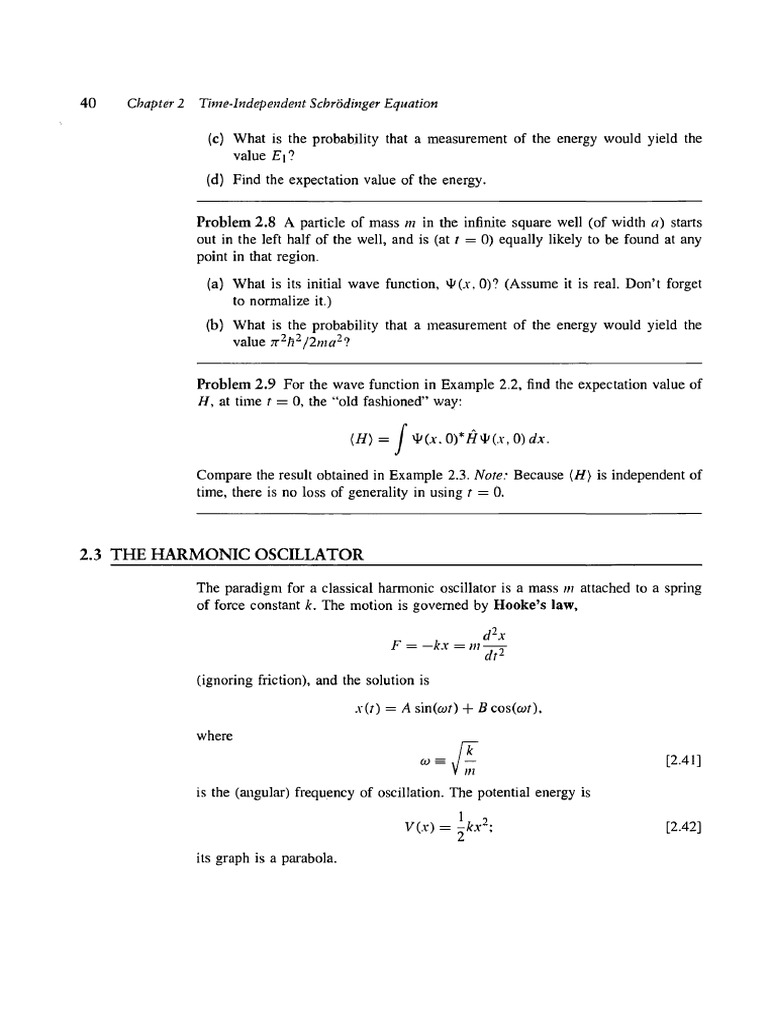 Harmonic Oscillator | PDF