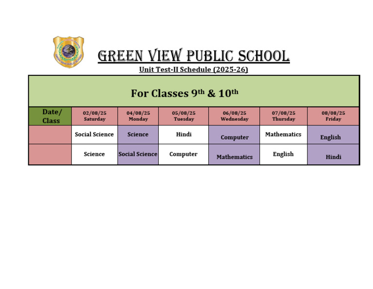 UT - 2 Schedule 9 & 10 | PDF