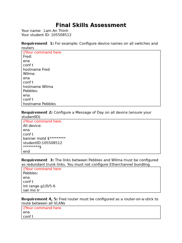 Network Device Configuration Guide | PDF | Internet Standards | Data ...