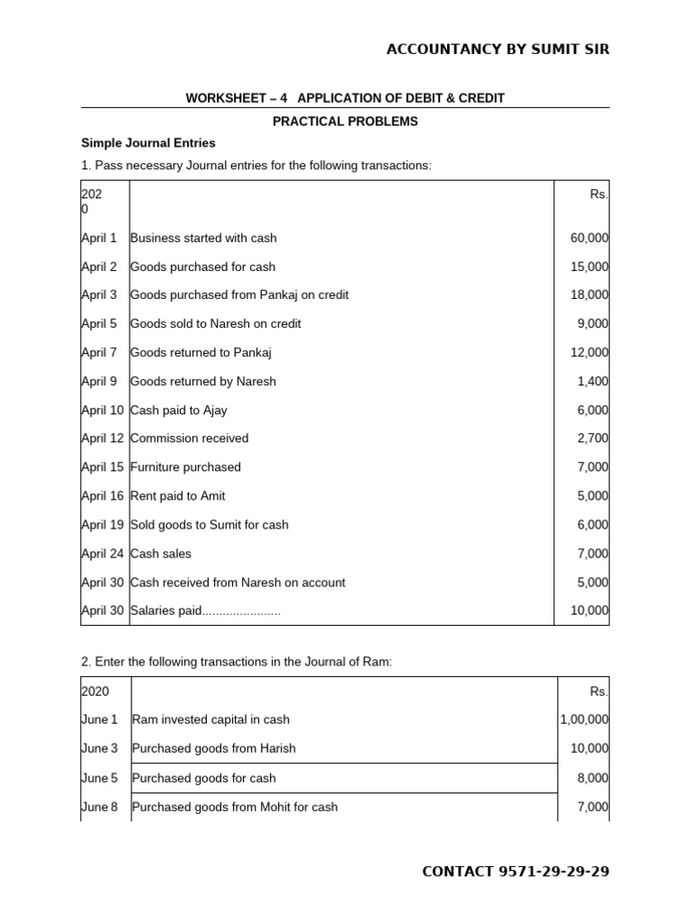 Journal Entries for Various Transactions | PDF | Cheque | Banks