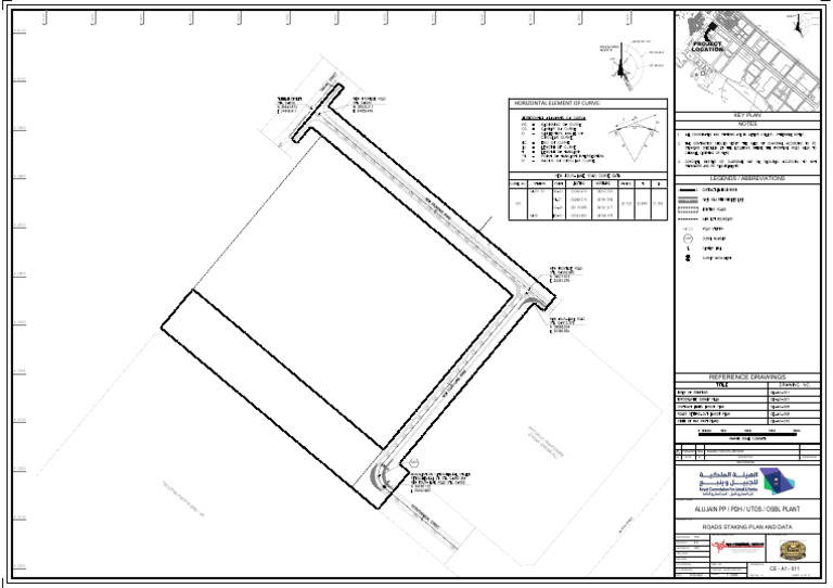 Ce-A1-011. Roads Staking Plan and Data-ce-A1-011 | PDF