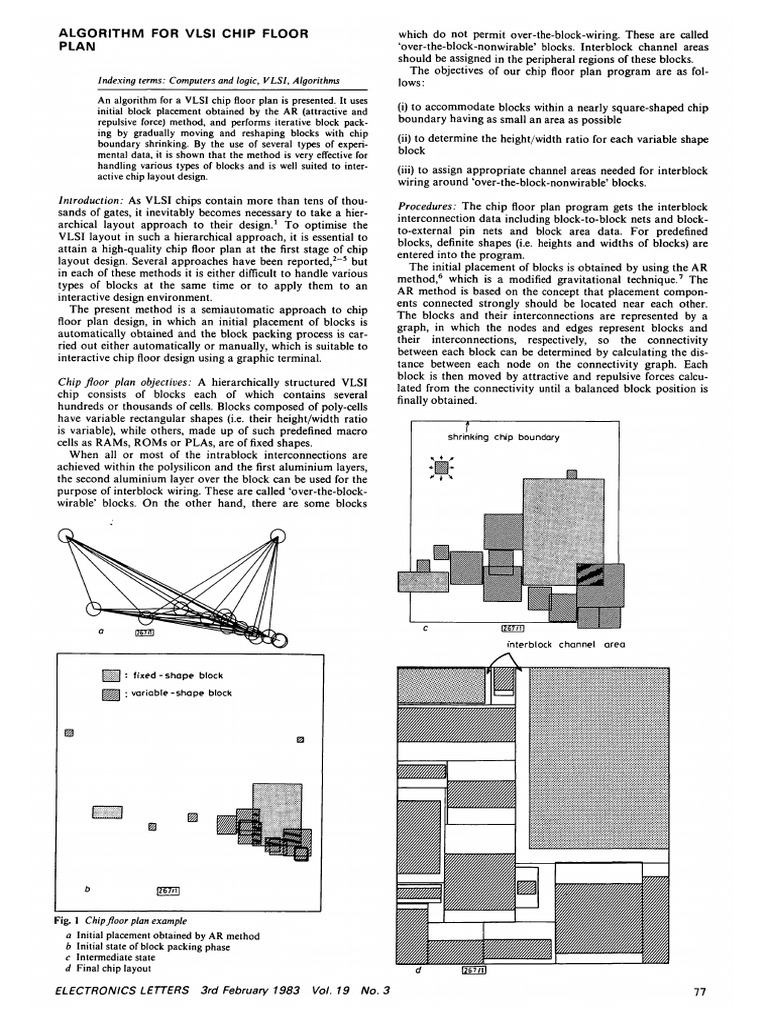 VLSI Chip Floor Plan Algorithm | PDF | Very Large Scale Integration ...