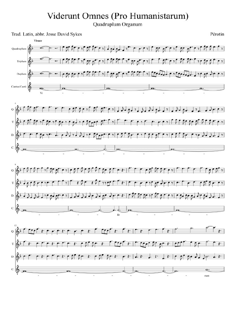 Leonín - Viderunt Omnes | PDF
