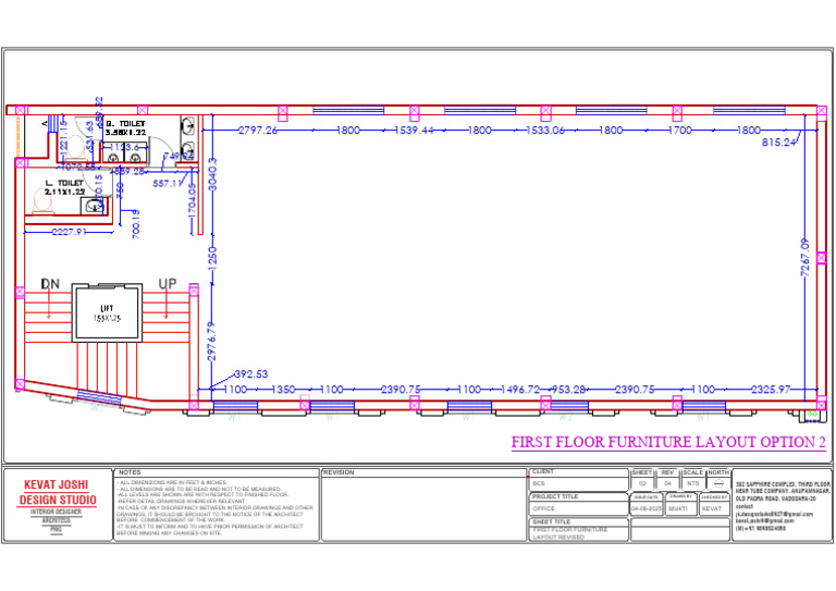 First Floor Civil Layout in MM Revised | PDF | Design