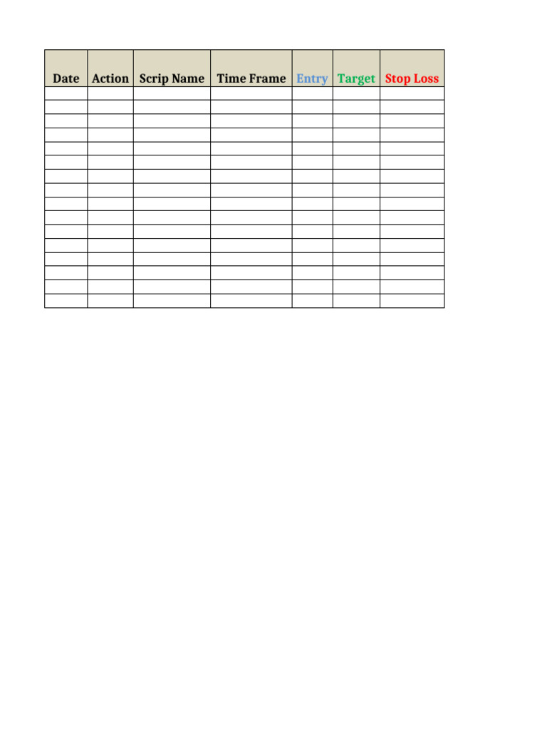 Trade Journal | PDF
