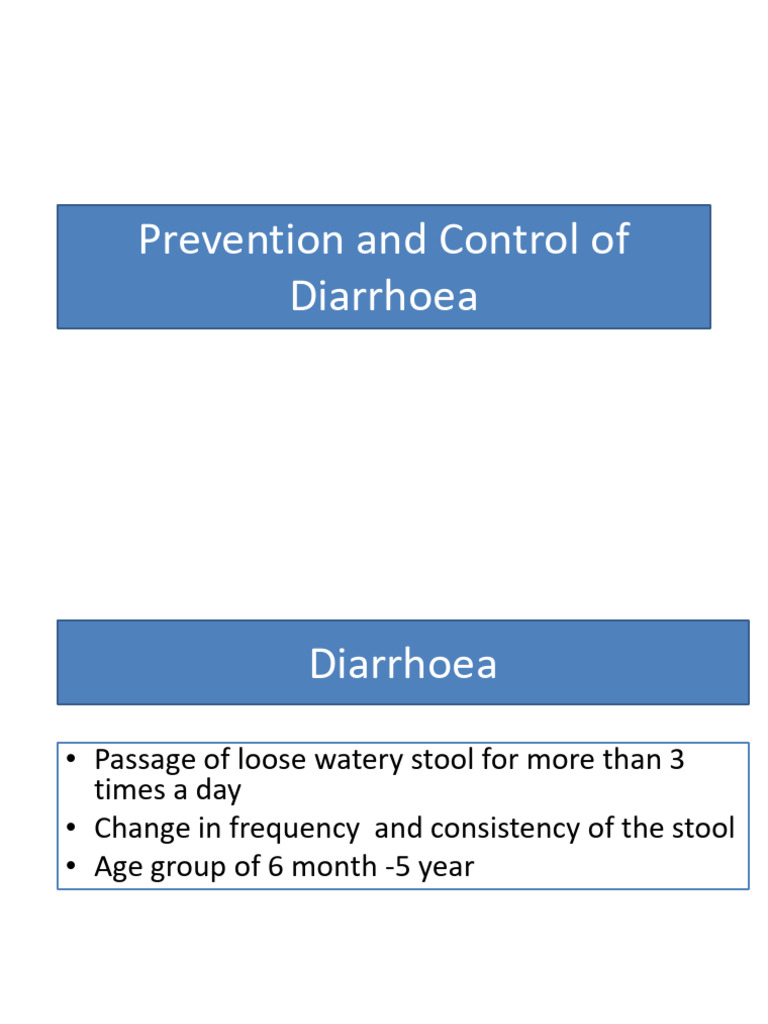 Diarrhoea Control Strategies for Children | PDF | Diarrhea | Medical ...