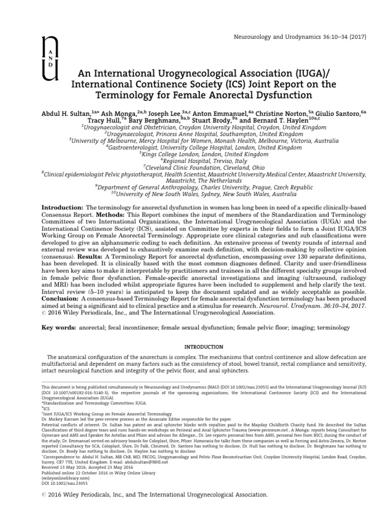 An International Urogynecological Association IUGA International ...