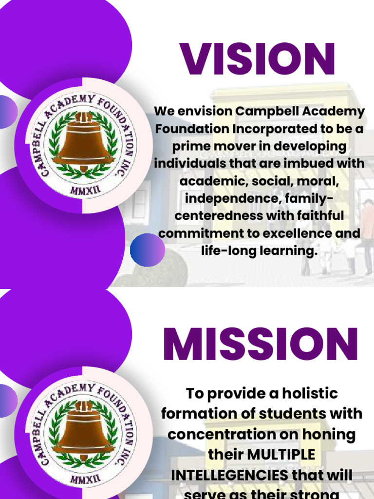 Campbell Academy Vision and Mission Statement | PDF