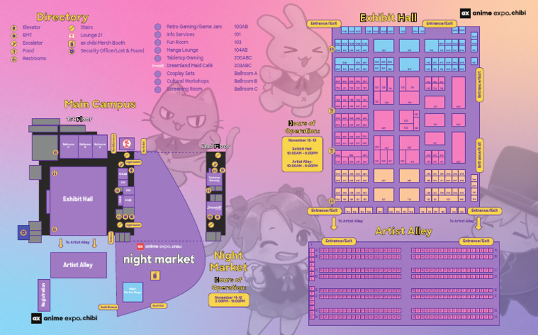 Exhibit Hall Layout for Anime North | PDF