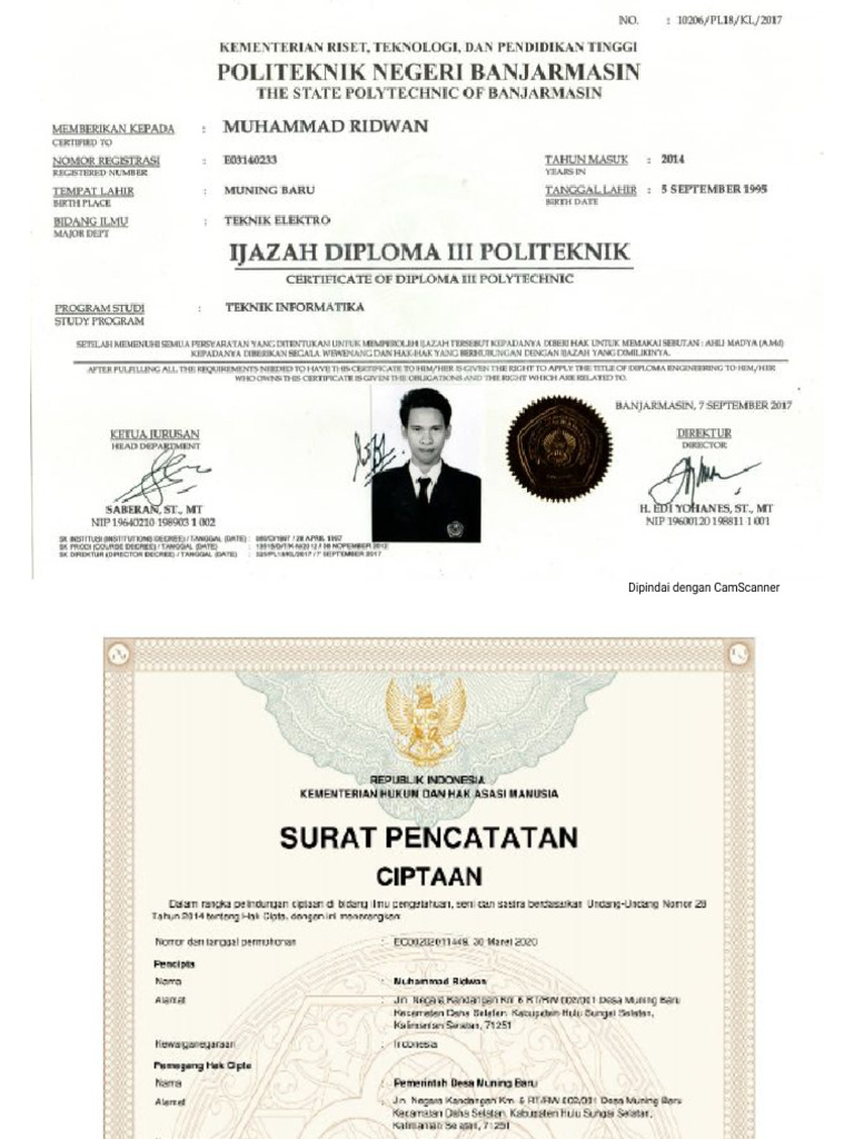 Data Muhammad Ridwan | PDF