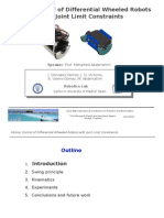 Motion Control of Differential Wheeled Robots with Joint Limit Constraints