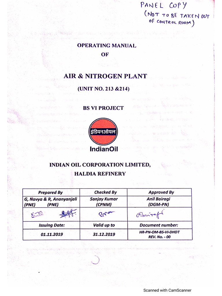Air Nitrogen Plant | PDF