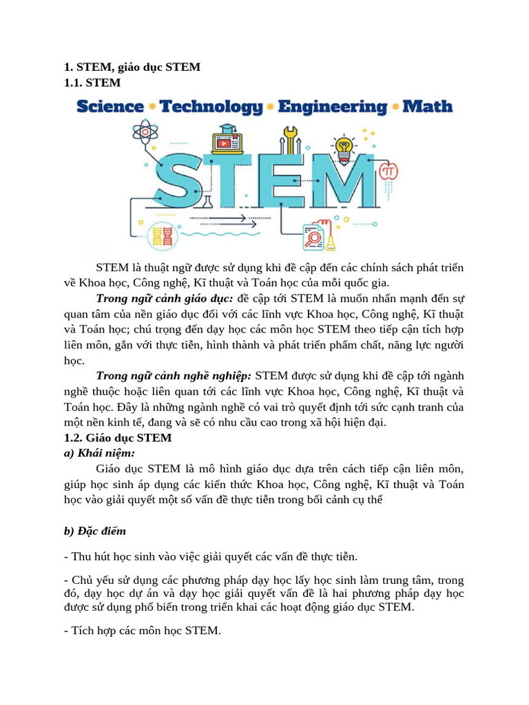 Nhóm 4 - STEM (31 - 12) | PDF