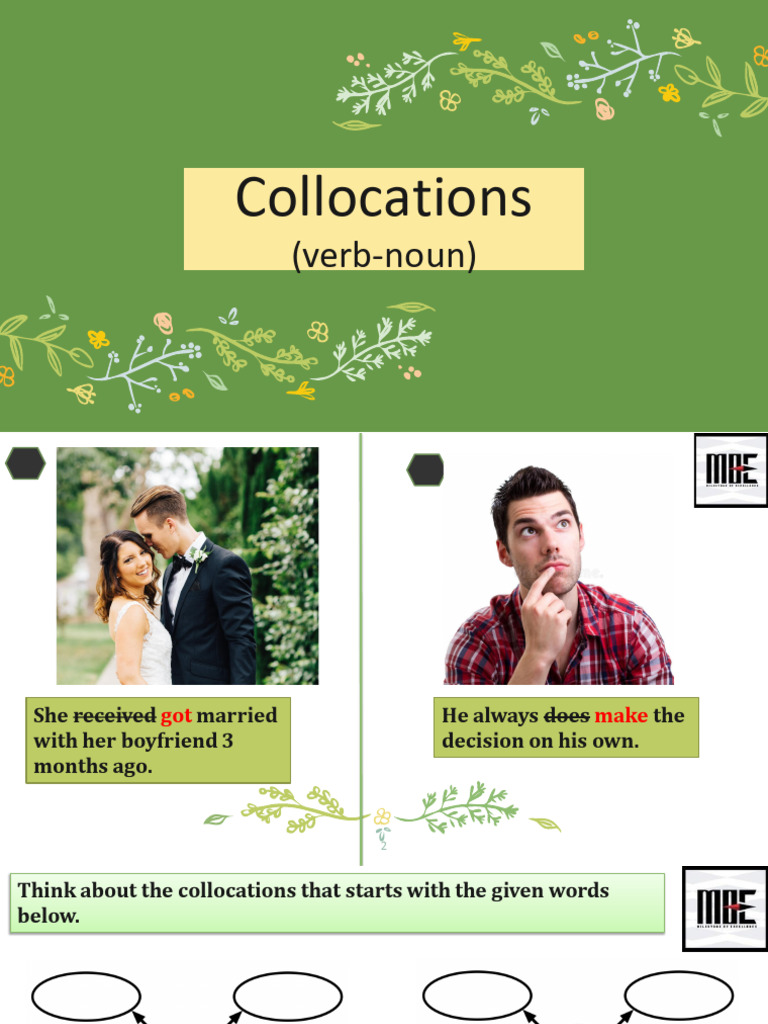 Understanding Verb-Noun Collocations | PDF