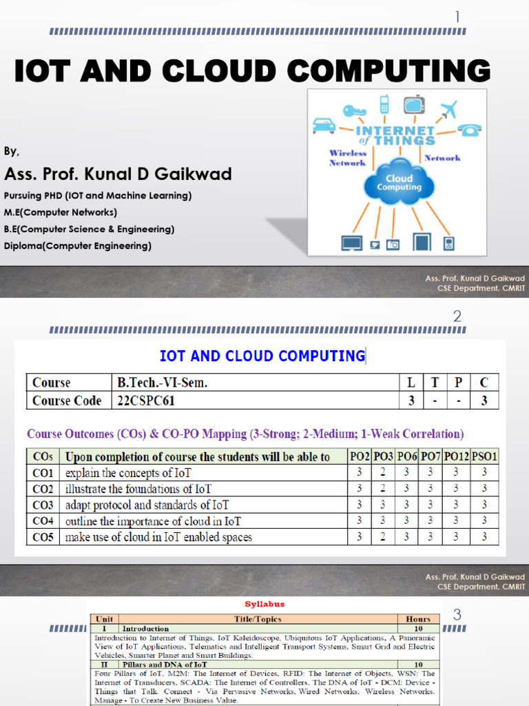 IoT Pillars and Cloud Computing Insights | PDF | Computer Network ...