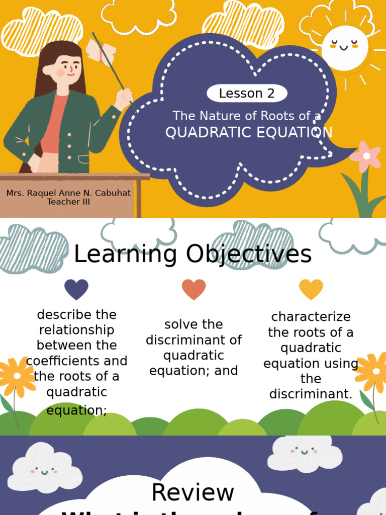 Nature of Quadratic Roots Analysis | PDF | Numbers | Quadratic Equation