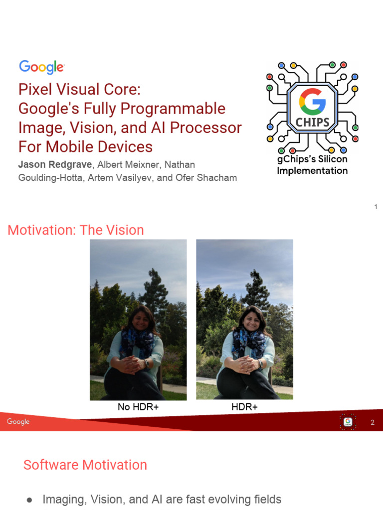 Google Pixel Visual Core Architecture | PDF | Computer Architecture ...