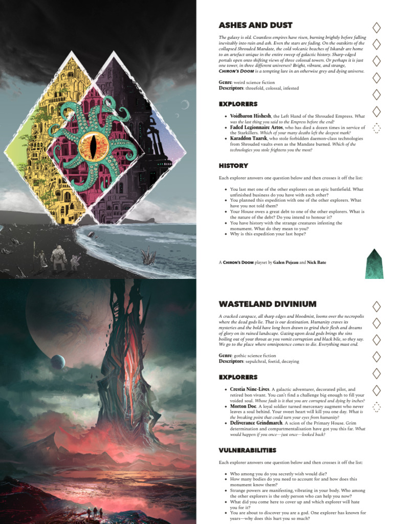 Chiron's Doom RPG Playset Overview | PDF